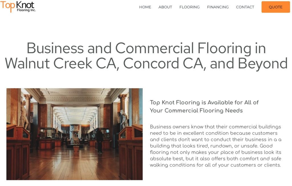 Top Knot Flooring Business and Commercial Flooring
